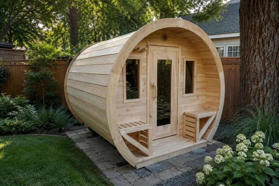 True North Schooner Wood-Fired Barrel Sauna Kit